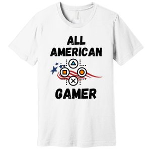 All American Gamer 4th Of July Premium T-Shirt