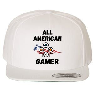 All American Gamer 4th Of July Wool Snapback Cap