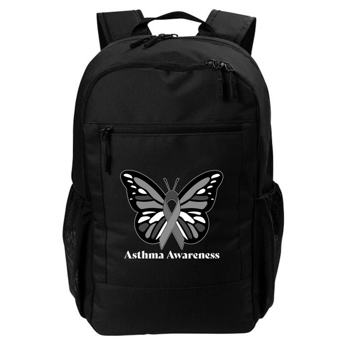 Asthma Awareness Gray Ribbon Butterfly Backpack