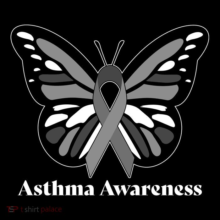 Asthma Awareness Gray Ribbon Butterfly Flatbill Hat
