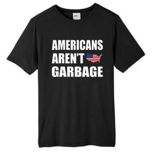 Americans Arent Garbage Trump 2024 Trump Supporters Tall Fusion ChromaSoft Performance T-Shirt