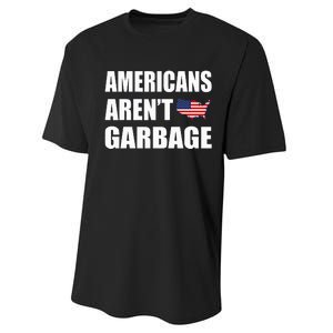 Americans Arent Garbage Trump 2024 Trump Supporters Performance Sprint T-Shirt