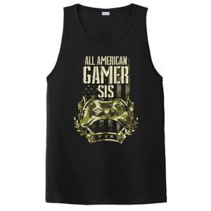 All American Gamer Sis 4th Of July Independence Day Gaming Gift PosiCharge Competitor Tank