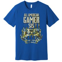 All American Gamer Sis 4th Of July Independence Day Gaming Gift Premium T-Shirt