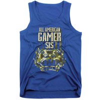 All American Gamer Sis 4th Of July Independence Day Gaming Gift Tank Top