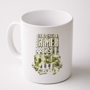 All American Gamer Sis 4th Of July Independence Day Gaming Gift Coffee Mug