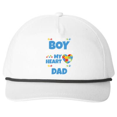 Autism Awareness Gift Autism Dad Funny Gift Snapback Five-Panel Rope Hat