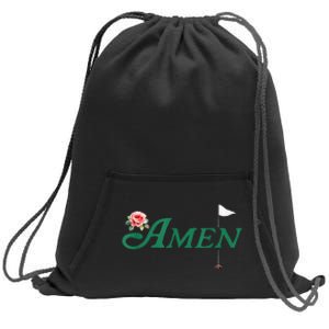 Amen Azalea Golf Masters Floral Golfing Enthusiast Sweatshirt Cinch Pack Bag