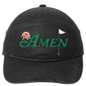 Amen Azalea Golf Masters Floral Golfing Enthusiast 7-Panel Snapback Hat