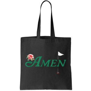 Amen Azalea Golf Masters Floral Golfing Enthusiast Tote Bag