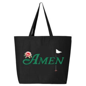 Amen Azalea Golf Masters Floral Golfing Enthusiast 25L Jumbo Tote