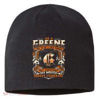 As A Greene I Try To Te A Good Person Sustainable Beanie