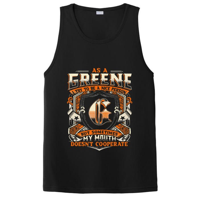 As A Greene I Try To Te A Good Person PosiCharge Competitor Tank