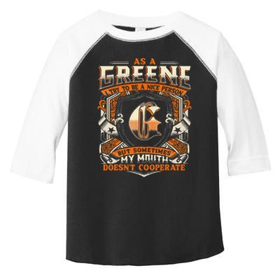 As A Greene I Try To Te A Good Person Toddler Fine Jersey T-Shirt