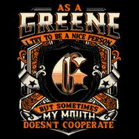 As A Greene I Try To Te A Good Person Toddler Fine Jersey T-Shirt