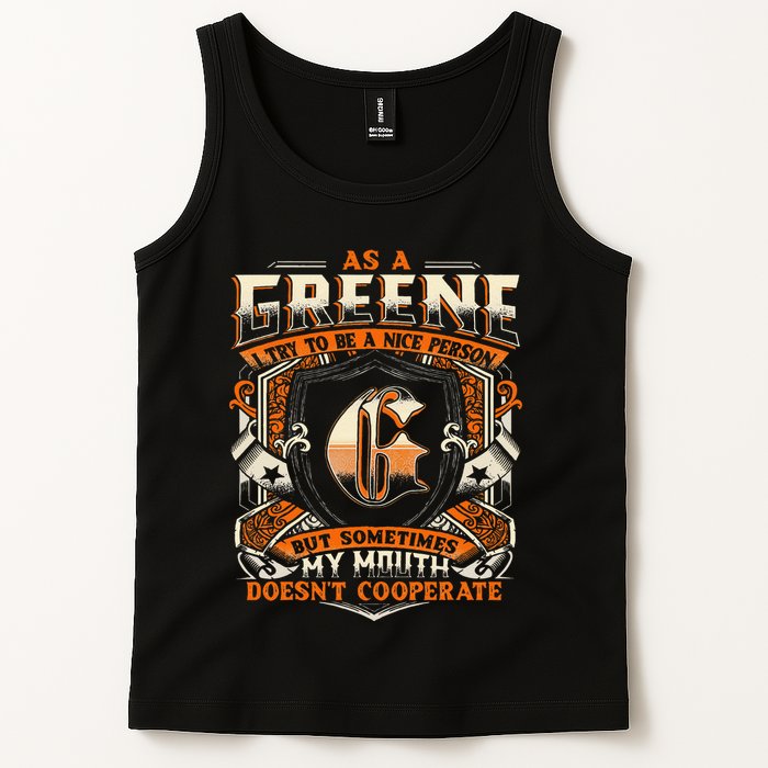 As A Greene I Try To Te A Good Person Tank Top