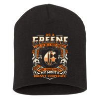 As A Greene I Try To Te A Good Person Short Acrylic Beanie