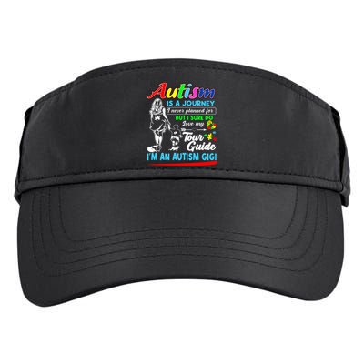 Autism Awareness Gigi Autism Is A Journey Gift Adult Drive Performance Visor