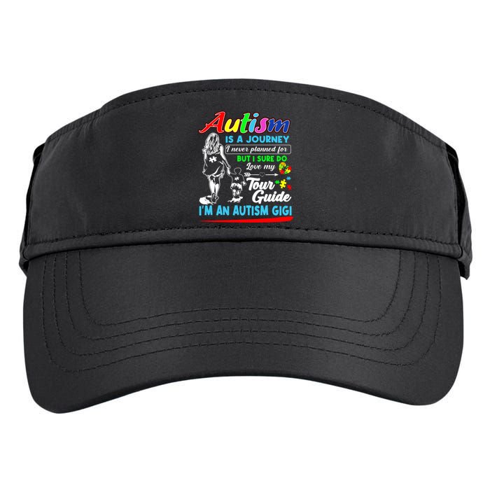Autism Awareness Gigi Autism Is A Journey Gift Adult Drive Performance Visor