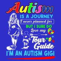 Autism Awareness Gigi Autism Is A Journey Gift 16 in Basic Backpack