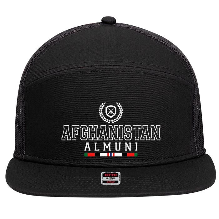 Afghanistan Alumni Gwot Oef Veteran 7 Panel Mesh Trucker Snapback Hat