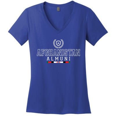 Afghanistan Alumni Gwot Oef Veteran Women's V-Neck T-Shirt