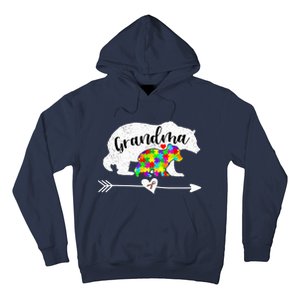 Autism Awareness Grandma Bear Support Autistic Adults Wo Hoodie