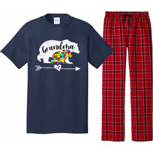 Autism Awareness Grandma Bear Support Autistic Adults Wo Pajama Set