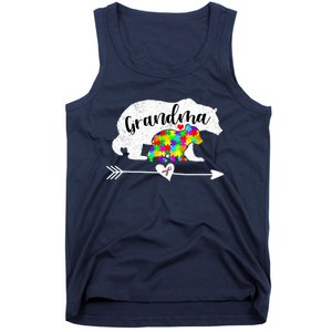 Autism Awareness Grandma Bear Support Autistic Adults Wo Tank Top