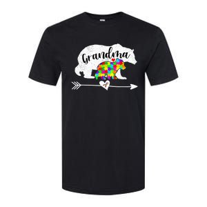 Autism Awareness Grandma Bear Support Autistic Adults Wo Softstyle CVC T-Shirt