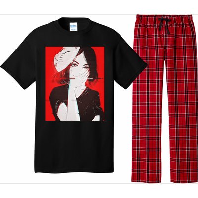 Anime Aesthetic Girl Japanese Gothic Waifu Pajama Set