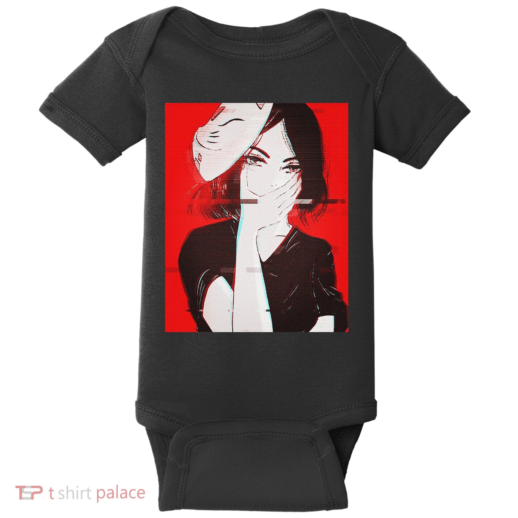 Anime Aesthetic Girl Japanese Gothic Waifu Baby Bodysuit