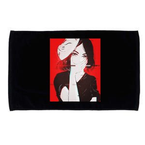 Anime Aesthetic Girl Japanese Gothic Waifu Microfiber Hand Towel