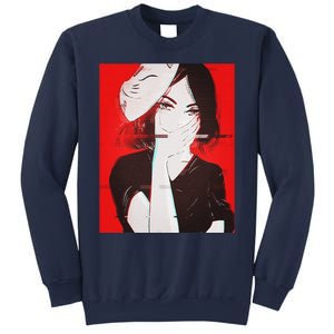 Anime Aesthetic Girl Japanese Gothic Waifu Sweatshirt