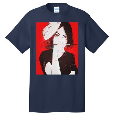 Anime Aesthetic Girl Japanese Gothic Waifu Tall T-Shirt