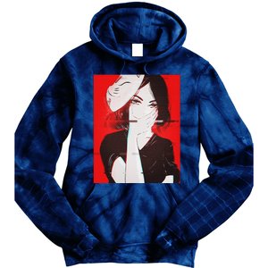 Anime Aesthetic Girl Japanese Gothic Waifu Tie Dye Hoodie