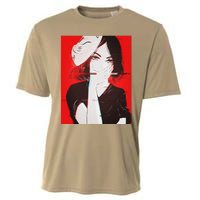 Anime Aesthetic Girl Japanese Gothic Waifu Cooling Performance Crew T-Shirt