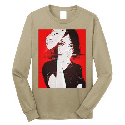 Anime Aesthetic Girl Japanese Gothic Waifu Long Sleeve Shirt