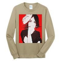 Anime Aesthetic Girl Japanese Gothic Waifu Tall Long Sleeve T-Shirt