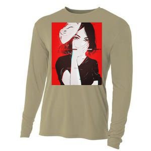 Anime Aesthetic Girl Japanese Gothic Waifu Cooling Performance Long Sleeve Crew