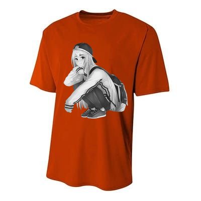 Anime Aesthetic Girl HipHop Style Performance Sprint T-Shirt