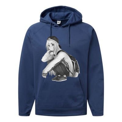 Anime Aesthetic Girl HipHop Style Performance Fleece Hoodie