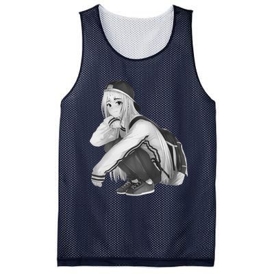 Anime Aesthetic Girl HipHop Style Mesh Reversible Basketball Jersey Tank