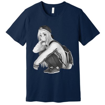 Anime Aesthetic Girl HipHop Style Premium T-Shirt