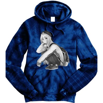 Anime Aesthetic Girl HipHop Style Tie Dye Hoodie