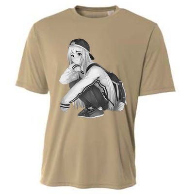 Anime Aesthetic Girl HipHop Style Cooling Performance Crew T-Shirt