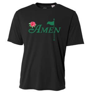 Amen Azalea Golf Masters Floral Golfing Enthusiast Design Cooling Performance Crew T-Shirt