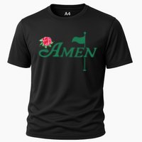 Amen Azalea Golf Masters Floral Golfing Enthusiast Design Cooling Performance Crew T-Shirt