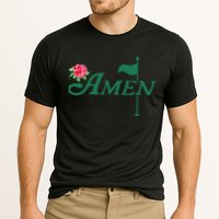Amen Azalea Golf Masters Floral Golfing Enthusiast Design Cooling Performance Crew T-Shirt