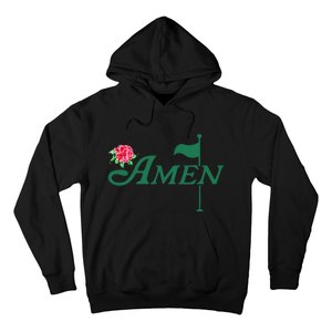 Amen Azalea Golf Masters Floral Golfing Enthusiast Design Hoodie